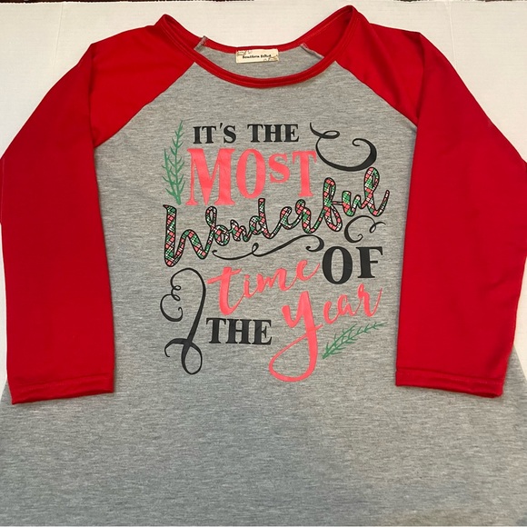 Holiday Shirt — It’s the Most Wonderful Time of the Year — 3/4 sleeve, Size S - Picture 6 of 9